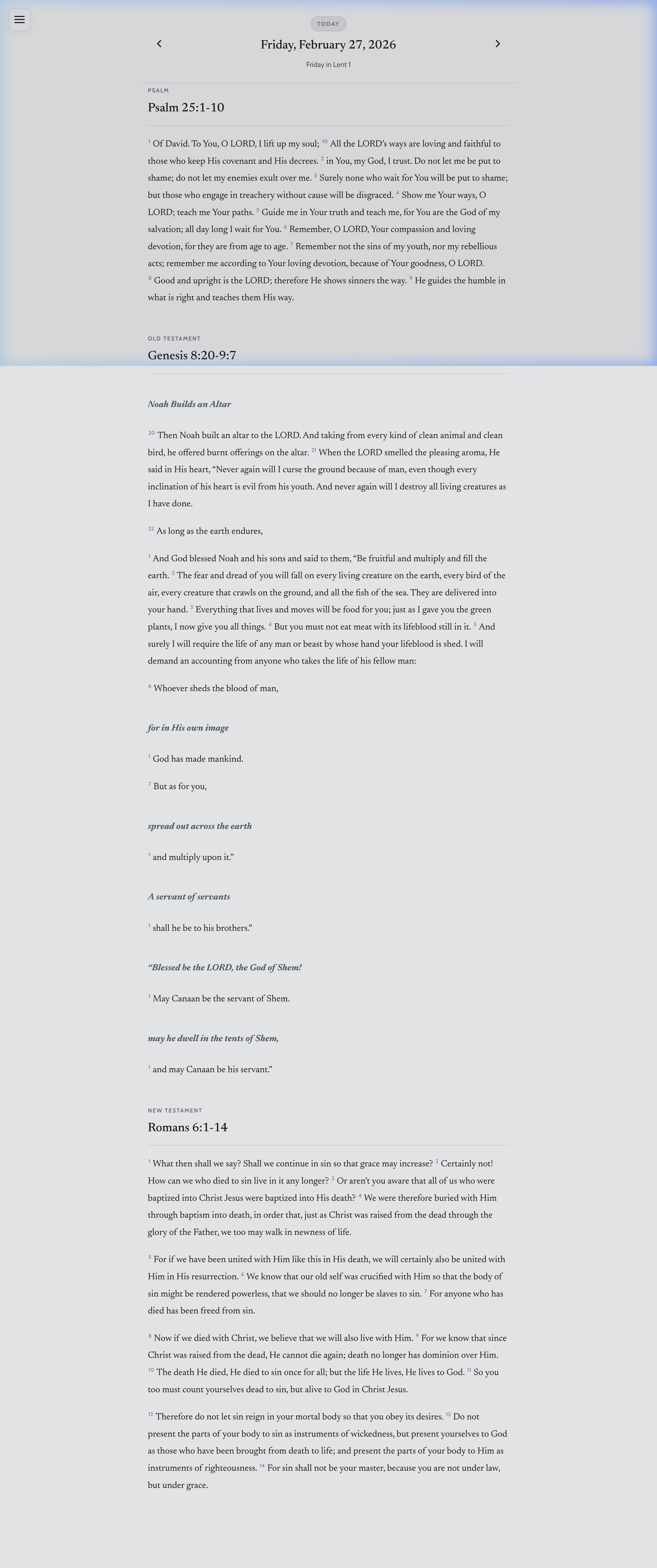 Screenshot of RCL Daily